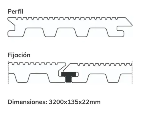 Terrasse extérieure en matière synthétique solide/Grapa Vista