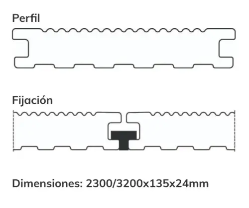 Terrasse extérieure en matière synthétique solide/Grapa Vista