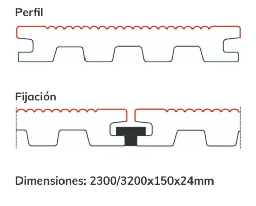 Terrasse extérieure en matière synthétique solide/Grapa Vista