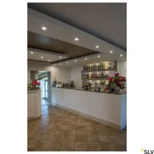 PIKA Candeeiro de teto cromado ajustável LED