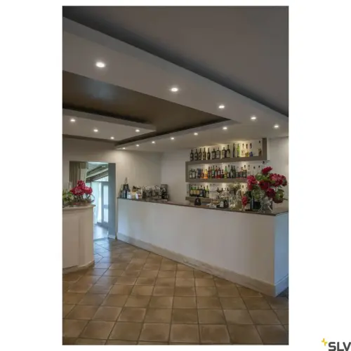 PIKA Candeeiro de teto cromado ajustável LED