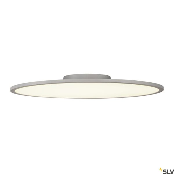 Lâmpada de teto PANEL 60 LED redonda Cinzento/Prata 4000K