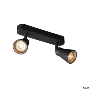 Candeeiro de teto/parede AVO CW Double LED Preto