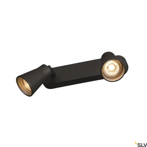 Candeeiro de teto/parede AVO CW Double LED Preto