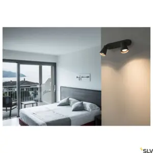 Candeeiro de teto/parede AVO CW Double LED Preto
