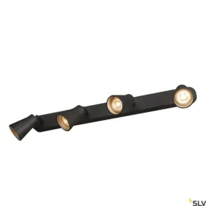 AVO CW Cuadruple Lámpara LED Techo/Pared Negro