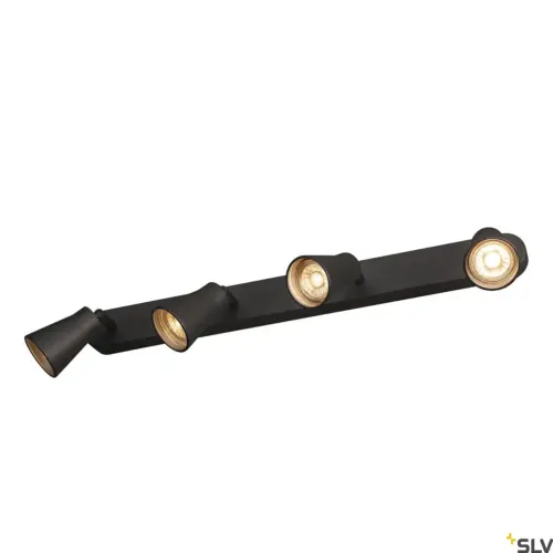 AVO CW Cuadruple Lámpara LED Techo/Pared Negro