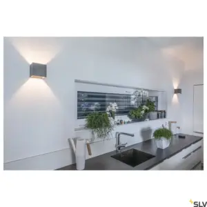 Lampe murale SOLID CUBE Plafond Sable/Noir