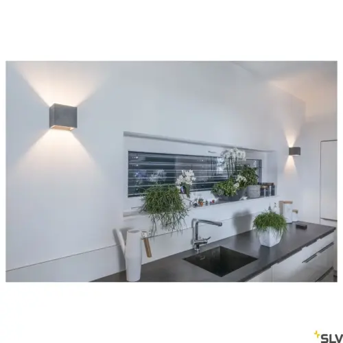 Lampe murale SOLID CUBE Plafond Sable/Noir