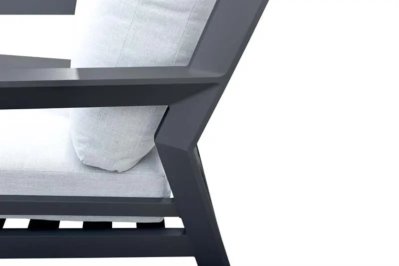 4 Piece Set Pakse Collection Anthracite/Grey