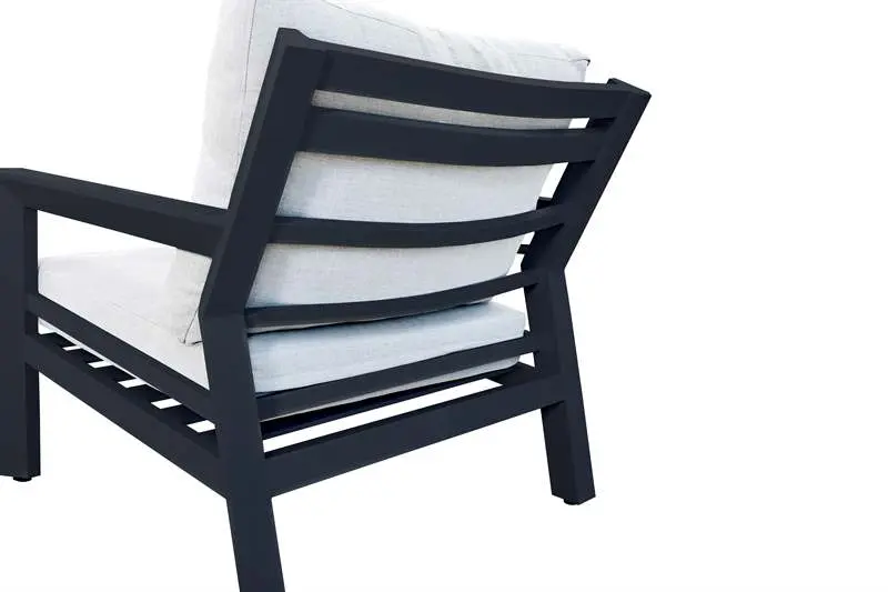 4 Piece Set Pakse Collection Anthracite/Grey