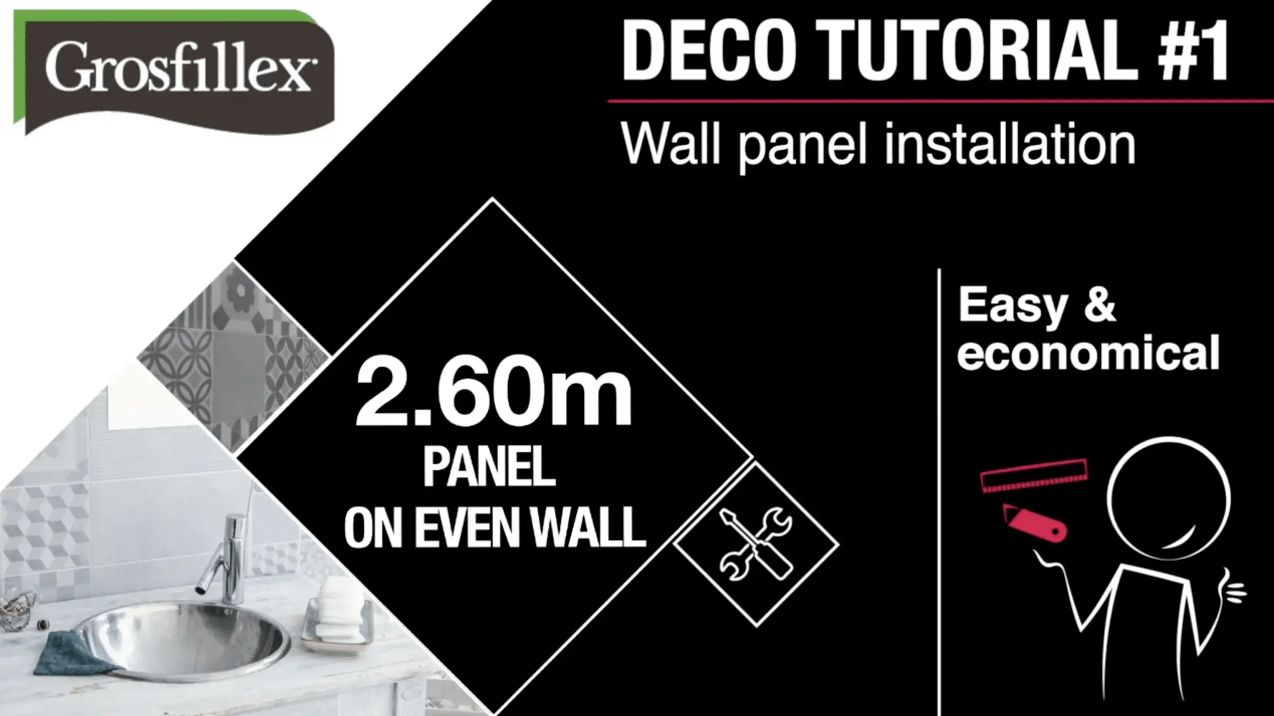 Revestimiento Pared Element 3D Metal 260x50cmx6mm