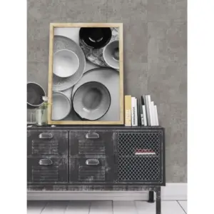 GXWall+ Revestimento sintético de paredes em betão 30x60cm Betão cinzento