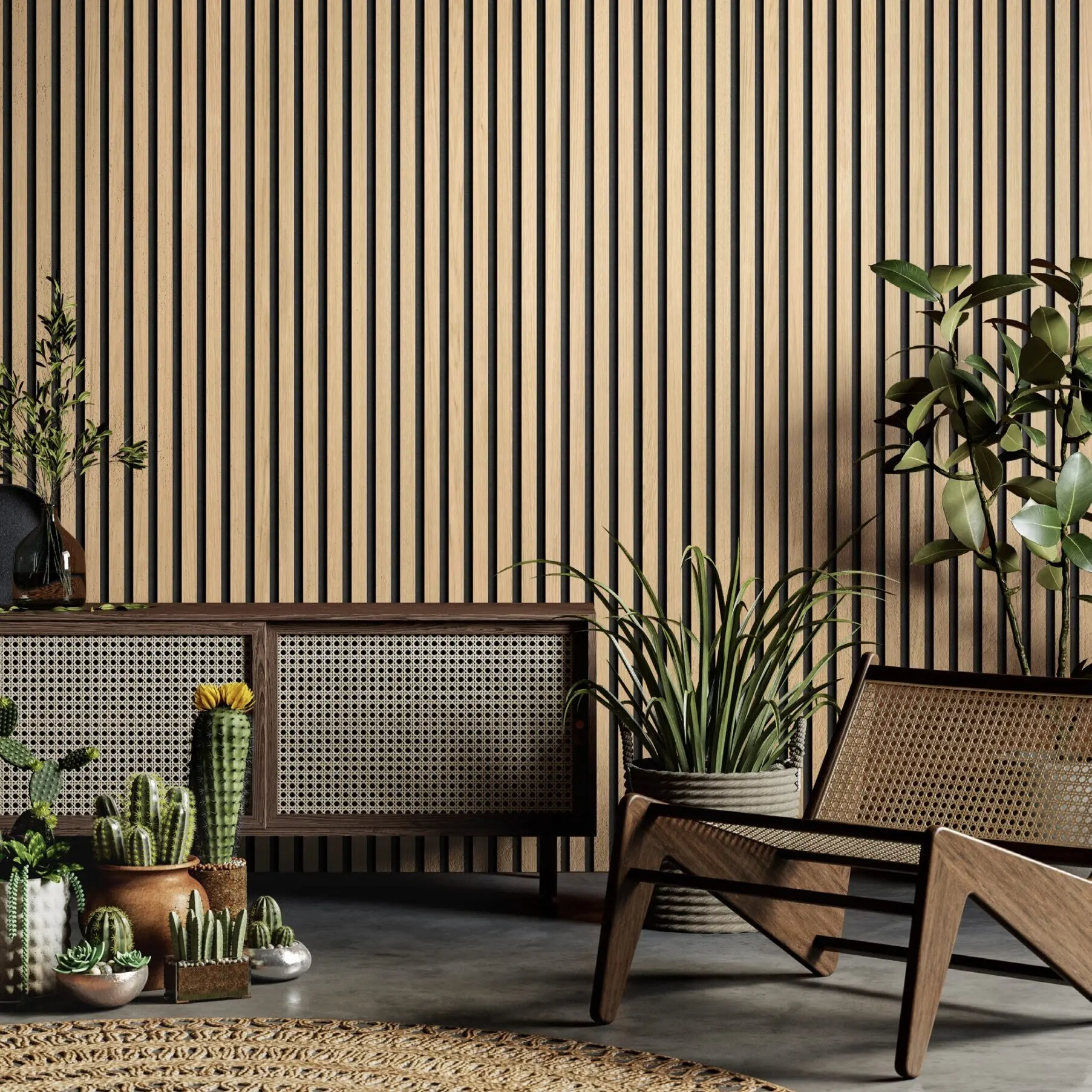 Element Premium 3d Linio Ambient Revestimento de parede com riscas 3D Element 260x50cmx6mm