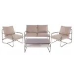 Conjunto Exterior Sofá+Sillones+Mesa Colección VESTA - limo-topo