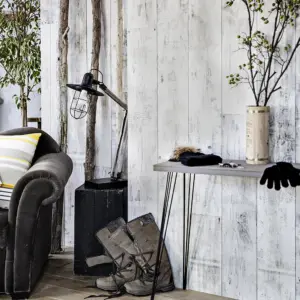 Element 3D Wall Cladding Rustic White 260x50x06cm