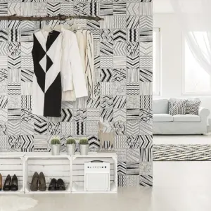 Element 3D Sketch B&W 260x50cmx6mm Element 3D Sketch Wall Cladding 260x50cmx6mm