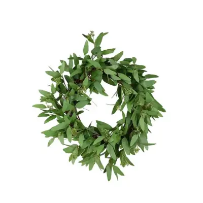 Pack 4 Coronas de Eucalipto Artificial 50cm