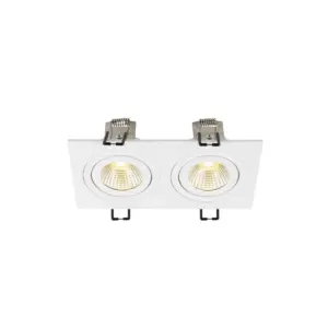 NEW-TRIA® 155 Recessed Ceiling/Square Recessed Luminaire 3000K/2xLights/PHASE/38°/White