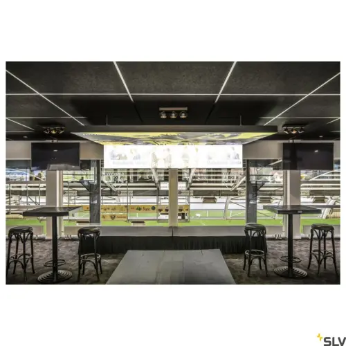 KALU Wall/Ceiling Lamp Three Spotlights 60° Black