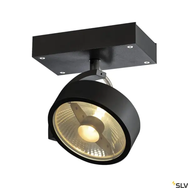 KALU Lámpara Pared/Techo Monobloque Negro