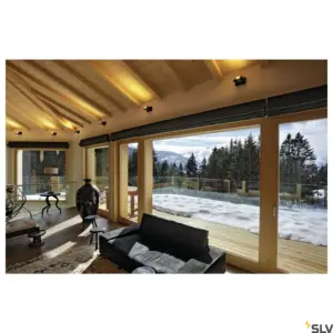 KALU Applique/plafonnier Monobloc Noir