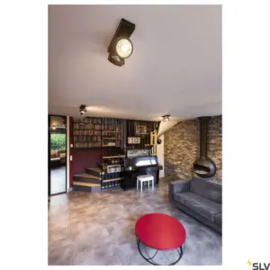 KALU Lámpara Pared/Techo Doble Cabeza Negro