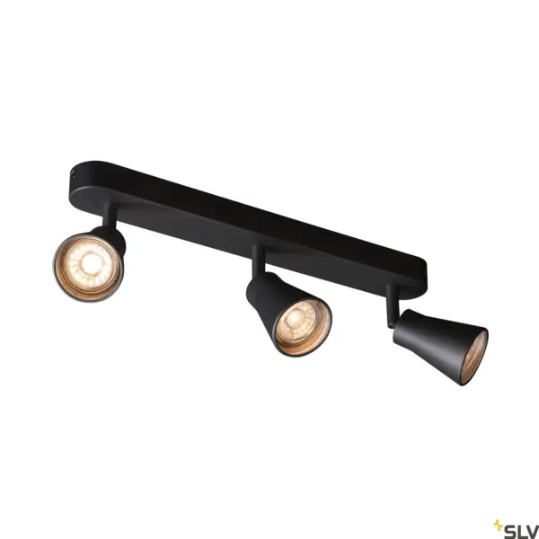 AVO CW Triple lampe murale/plafonnier Noir