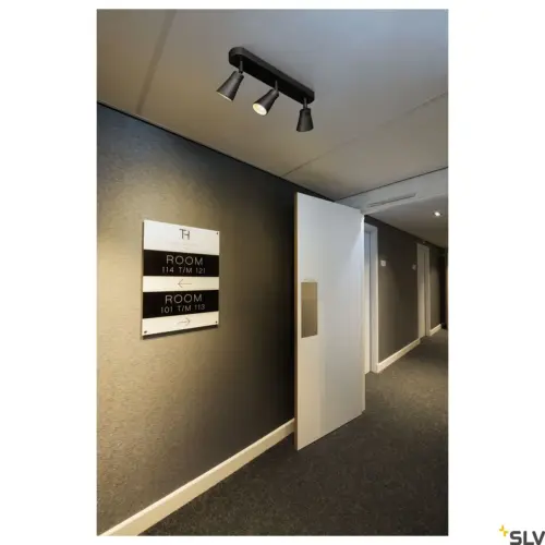 AVO CW Triple Wall/Ceiling Lamp Black