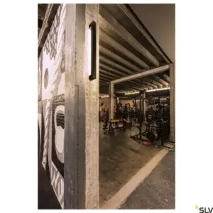 LONG GRILL Luz de parede de teto LED Preto