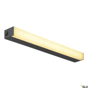 SIGHT Candeeiro de parede/teto LED com interrutor 600 mm preto