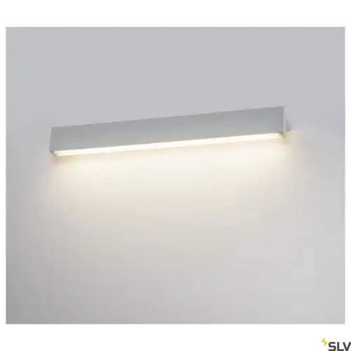 L-LINE 60 LED Lampe murale/de plafond argentée