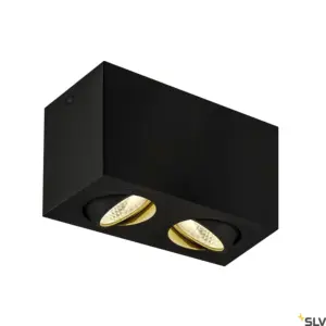 TRILEDO Double Lámpara Superficie LED Techo Negro