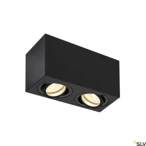 TRILEDO Plafonnier double LED noir