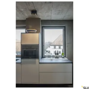 TRILEDO Plafonnier double LED noir