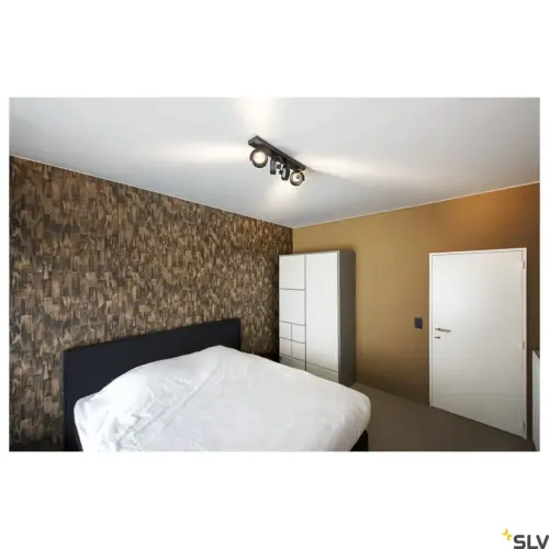 KALU CW Lampe murale Surface Plafond Quadruple Noir