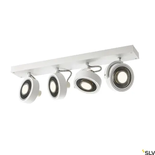 KALU CW Aplique Superficie Techo Cuadruple Blanco