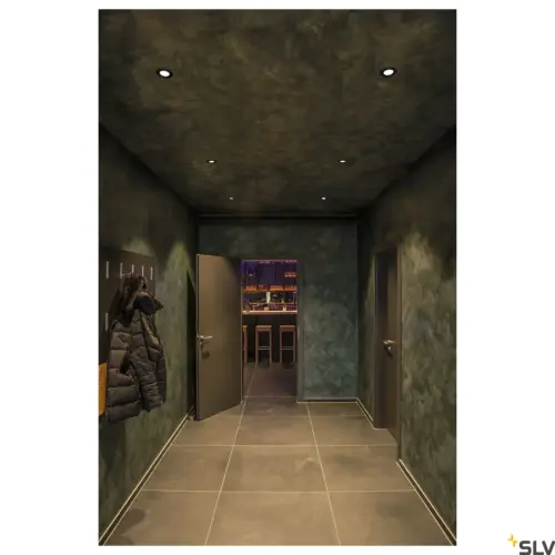 PATTA-I Round Ceiling LED Lamp Black