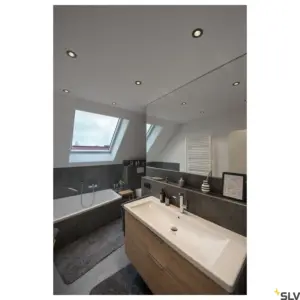 PATTA-I Round Ceiling LED Lamp Black