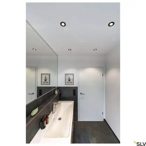 PATTA-I Round Ceiling LED Lamp Black