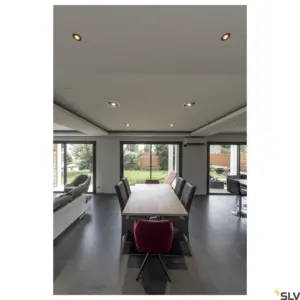 Candeeiro de teto LED HORN MAGNA Preto/Dourado