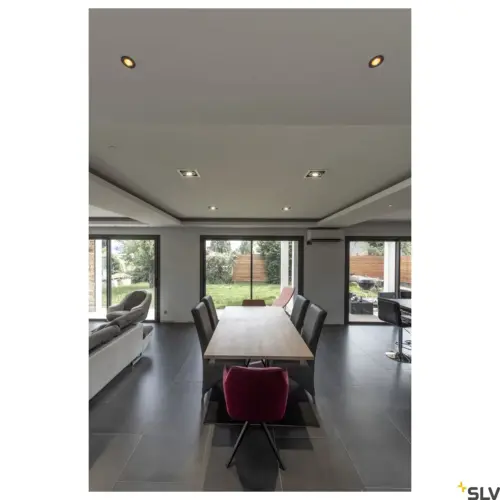 Candeeiro de teto LED HORN MAGNA Preto/Dourado