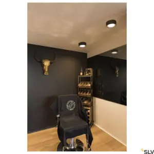 FERA 25 CL DALI Teto LED de Montagem em Superfície Preto