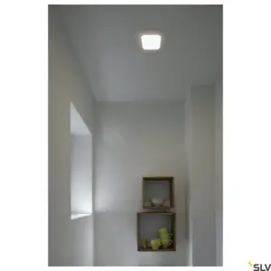 SENSER 12 Foco Empotrable LED Techo Cuadrado Blanco