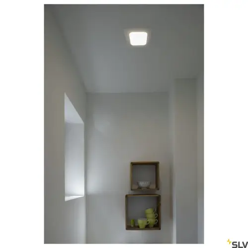 SENSER 12 Foco Empotrable LED Techo Cuadrado Blanco