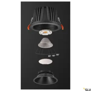 Lâmpada LED NUMINOS® DL XL Preto