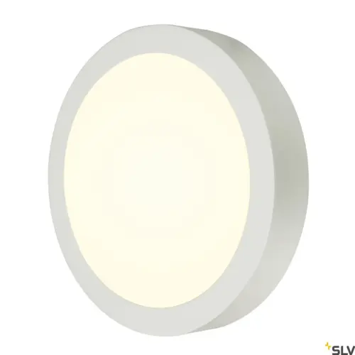 SENSER 24 CW Round White LED Lâmpada de parede/teto LED Branco