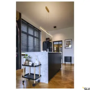 TRILEDO Plafonnier double LED noir