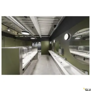 Candeeiro de parede/teto MEDO® PRO 40 Redondo 80° Preto