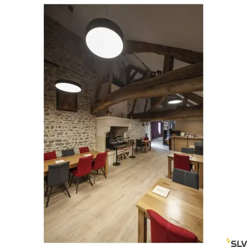 MEDO® PRO 60 Luz de parede/teto redonda 80° Preto